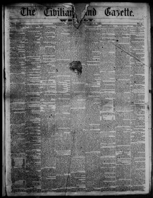 Primary view of The Civilian and Gazette. Weekly. (Galveston, Tex.), Vol. 24, No. 13, Ed. 1 Tuesday, July 2, 1861