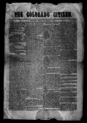 The Colorado Citizen (Columbus, Tex.), Vol. 5, No. 3, Ed. 1 Saturday, November 2, 1861