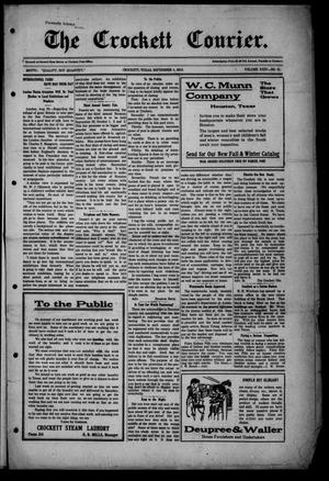 The Crockett Courier (Crockett, Tex.), Vol. 24, No. 32, Ed. 1 Thursday, September 4, 1913