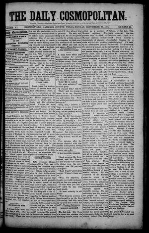 The Daily Cosmopolitan (Brownsville, Tex.), Vol. 6, No. 24, Ed. 1 Monday, September 15, 1884