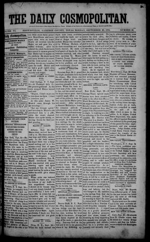 The Daily Cosmopolitan (Brownsville, Tex.), Vol. 6, No. 36, Ed. 1 Monday, September 29, 1884