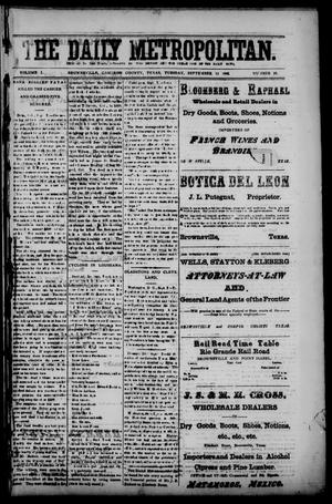 The Daily Metropolitan (Brownsville, Tex.), Vol. 1, No. 20, Ed. 1 Tuesday, September 12, 1893