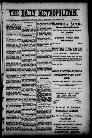The Daily Metropolitan (Brownsville, Tex.), Vol. 1, No. 29, Ed. 1 Friday, September 22, 1893