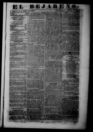 El Bejareño. (San Antonio, Tex.), Vol. 1, No. 5, Ed. 1 Saturday, March 31, 1855