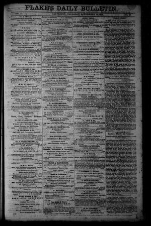 Primary view of object titled 'Flake's Daily Bulletin. (Galveston, Tex.), Vol. 1, No. 78, Ed. 1 Thursday, September 14, 1865'.