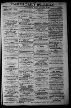 Flake's Daily Bulletin. (Galveston, Tex.), Vol. 1, No. 123, Ed. 1 Monday, November 6, 1865