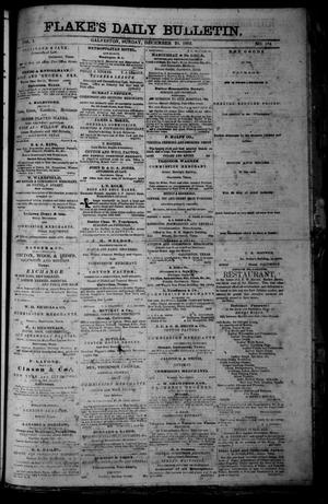 Primary view of object titled 'Flake's Daily Bulletin. (Galveston, Tex.), Vol. 1, No. 164, Ed. 1 Sunday, December 24, 1865'.