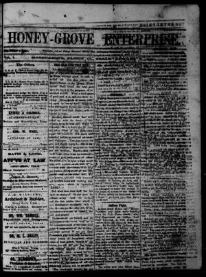 Honey-Grove Enterprise (Honey Grove, Tex.), Vol. 1, No. 29, Ed. 1 Saturday, January 7, 1871