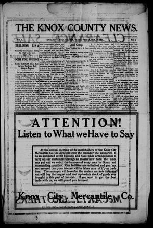 The Knox County News (Knox City, Tex.), Vol. 4, No. 3, Ed. 1 Friday, February 7, 1908