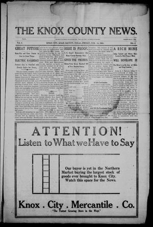The Knox County News (Knox City, Tex.), Vol. 4, No. 4, Ed. 1 Friday, February 14, 1908