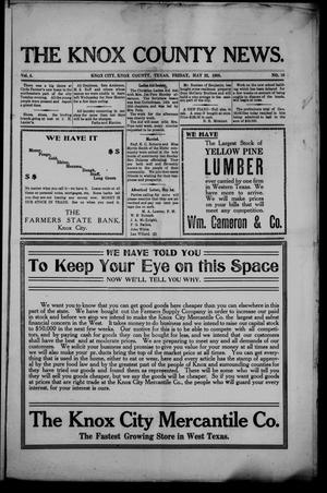 The Knox County News (Knox City, Tex.), Vol. 4, No. 18, Ed. 1 Friday, May 22, 1908