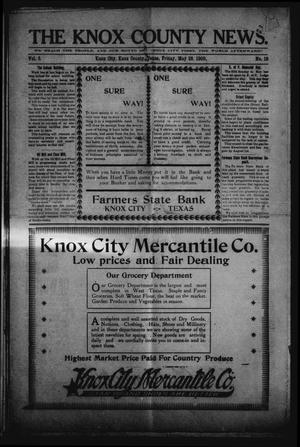 The Knox County News (Knox City, Tex.), Vol. 5, No. 19, Ed. 1 Friday, May 28, 1909
