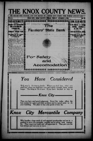 The Knox County News (Knox City, Tex.), Vol. 5, No. 37, Ed. 1 Friday, October 1, 1909