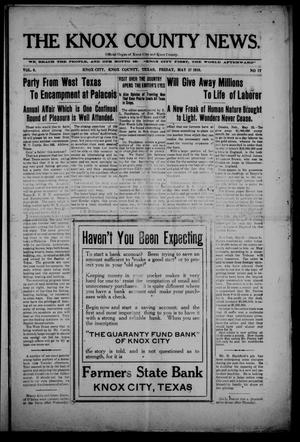 The Knox County News (Knox City, Tex.), Vol. 6, No. 17, Ed. 1 Friday, May 27, 1910