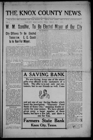 The Knox County News (Knox City, Tex.), Vol. 6, No. 23, Ed. 1 Friday, July 8, 1910