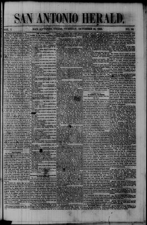 San Antonio Herald. (San Antonio, Tex.), Vol. 1, No. 26, Ed. 1 Tuesday, October 16, 1855