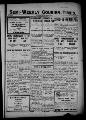 Semi-Weekly Courier-Times. (Tyler, Tex.), Vol. 27, No. 17, Ed. 1 Saturday, February 26, 1910