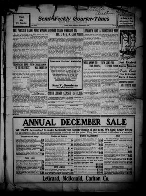 Semi-Weekly Courier-Times. (Tyler, Tex.), Vol. 27, No. 93, Ed. 1 Saturday, December 10, 1910