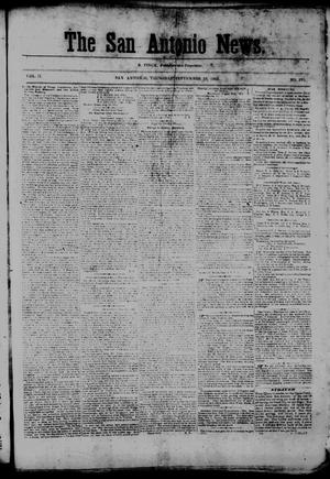 The San Antonio News. (San Antonio, Tex.), Vol. 2, No. 182, Ed. 1 Thursday, September 10, 1863
