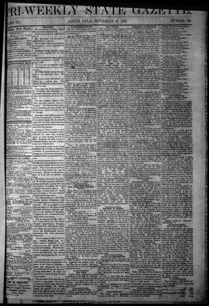 Primary view of object titled 'Tri-Weekly State Gazette. (Austin, Tex.), Vol. 3, No. 104, Ed. 1 Wednesday, September 28, 1870'.
