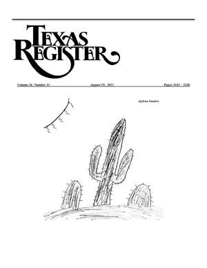 Primary view of object titled 'Texas Register, Volume 36, Number 33, Pages 5141-5246, August 19, 2011'.