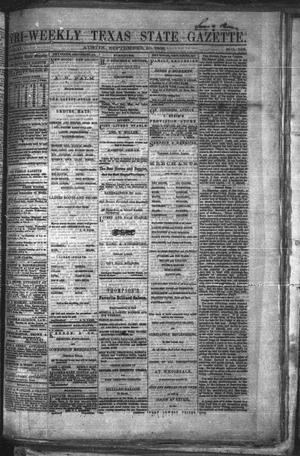 Tri-Weekly Texas State Gazette. (Austin, Tex.), Vol. 2, No. 126, Ed. 1 Monday, September 20, 1869