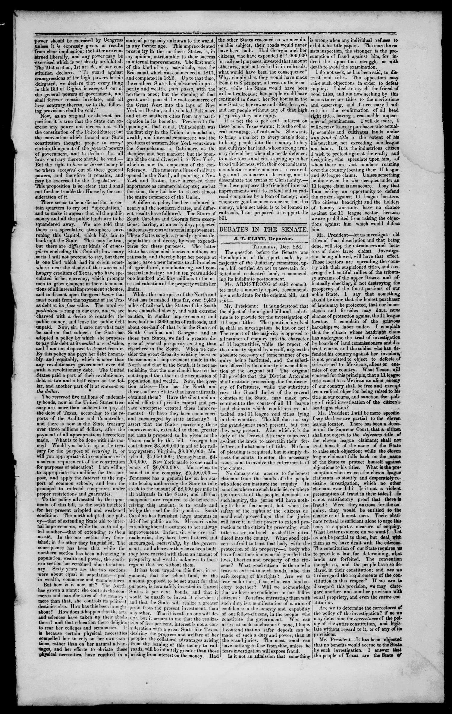 Tri-Weekly State Times. (Austin, Tex.), Vol. 1, No. 33, Ed. 1 Saturday, January 28, 1854
                                                
                                                    [Sequence #]: 3 of 4
                                                