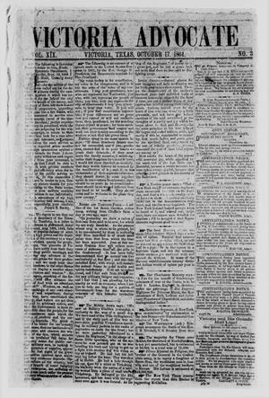 Victoria Advocate (Victoria, Tex.), Vol. 19, No. 3, Ed. 1 Monday, October 17, 1864