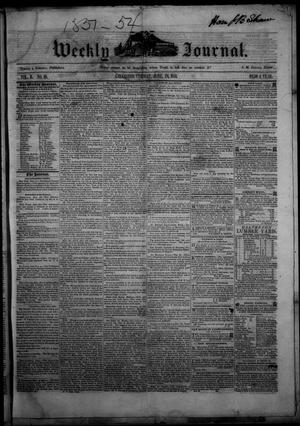 Primary view of object titled 'Weekly Journal. (Galveston, Tex.), Vol. 2, No. 18, Ed. 1 Tuesday, June 24, 1851'.