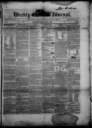 Primary view of object titled 'Weekly Journal. (Galveston, Tex.), Vol. 2, No. 30, Ed. 1 Tuesday, August 5, 1851'.