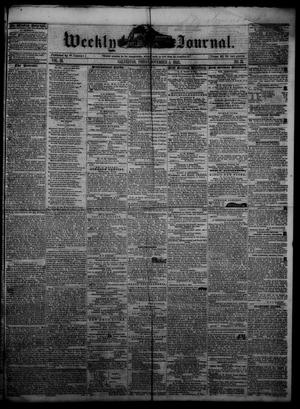 Primary view of object titled 'Weekly Journal. (Galveston, Tex.), Vol. 3, No. 31, Ed. 1 Friday, November 5, 1852'.