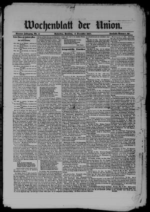 Wochenblatt der Union (Galveston, Tex.), Vol. 9, No. 6, Ed. 1 Sunday, December 2, 1866