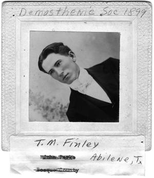 Primary view of object titled '[T. M. Finley]'.