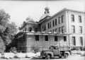 Thumbnail image of item number 1 in: '[Fort Bend County Courthouse addition construction, pickup truck in front]'.