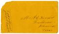 Primary view of [Envelope for letter to A.D. Kennard]