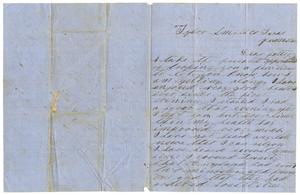 Primary view of object titled '[Letter from David S. Kennard to his father A. D. Kennard Jr, June 2, 1862]'.
