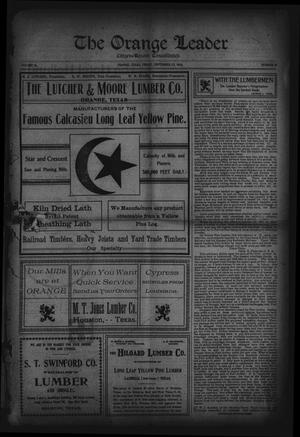 Primary view of object titled 'The Orange Leader, Citizen-Record Consolidated (Orange, Tex.), Vol. 16, No. 18, Ed. 1 Friday, September 23, 1904'.