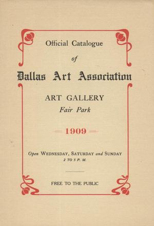 Primary view of object titled 'Official Catalogue of the Dallas Art Association, 1909'.