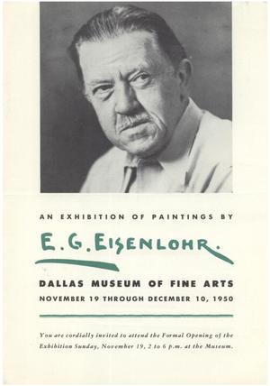 An Exhibition of Paintings by E.G. Eisenlohr
