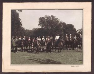 Photograph of Sam Rayburn and Group on Horseback