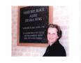 Primary view of [Marjorie Black Alkek with her benefactor plaque]