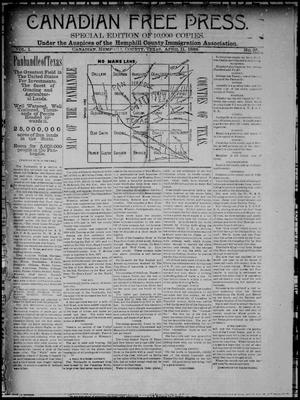 Canadian Free Press. (Canadian, Tex.), Vol. 1, No. 35, Ed. 1 Wednesday, April 11, 1888