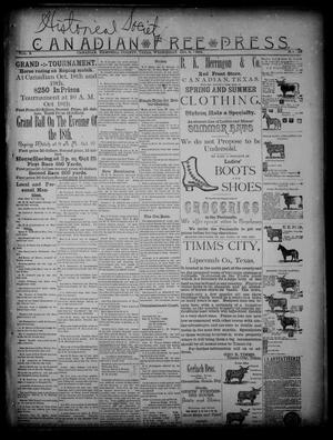 Canadian Free Press. (Canadian, Tex.), Vol. 2, No. 10, Ed. 1 Wednesday, October 3, 1888