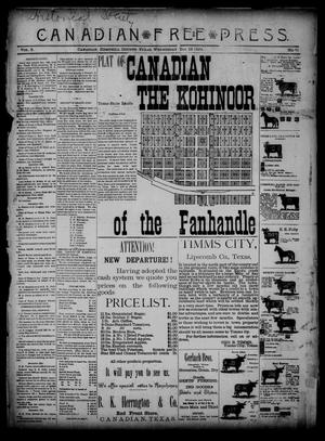 Canadian Free Press. (Canadian, Tex.), Vol. 2, No. 21, Ed. 1 Wednesday, December 19, 1888