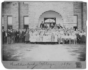 [Weatherford College students with Dr. David Switzer, 1896]