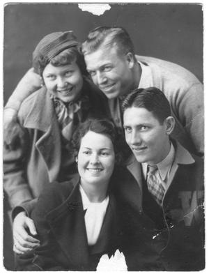 [Four students, Weatherford College, Class of 1935]
