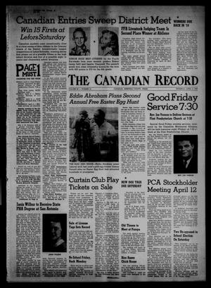 The Canadian Record (Canadian, Tex.), Vol. 69, No. 14, Ed. 1 Thursday, April 3, 1958