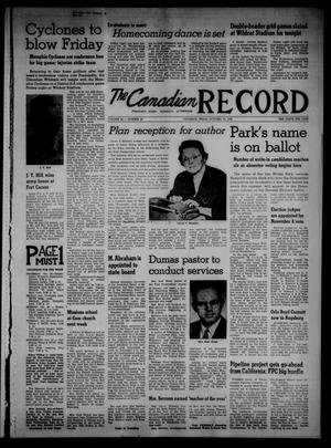 Primary view of object titled 'The Canadian Record (Canadian, Tex.), Vol. 69, No. 42, Ed. 1 Thursday, October 16, 1958'.