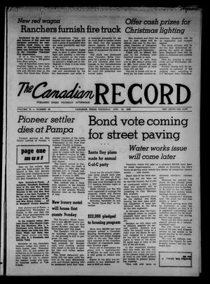The Canadian Record (Canadian, Tex.), Vol. 70, No. 46, Ed. 1 Thursday, November 12, 1959