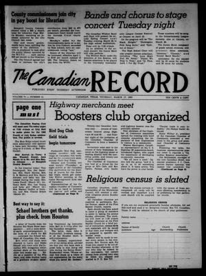 The Canadian Record (Canadian, Tex.), Vol. 71, No. 11, Ed. 1 Thursday, March 17, 1960